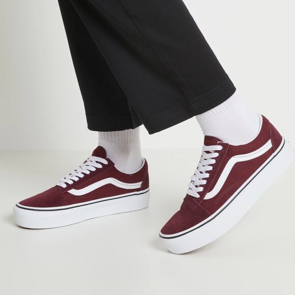 Size 10.5 - VANS Old Skool Port Royale Burgundy - Picture 7 of 8